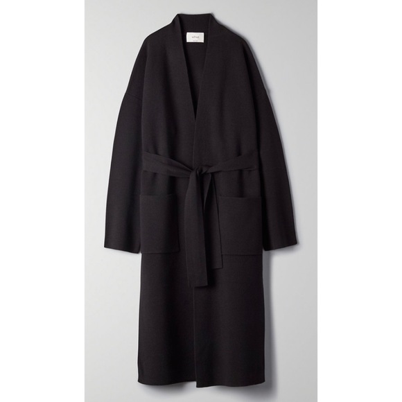 Aritzia Wilfred Belize Cardigan in Black - Picture 1 of 7